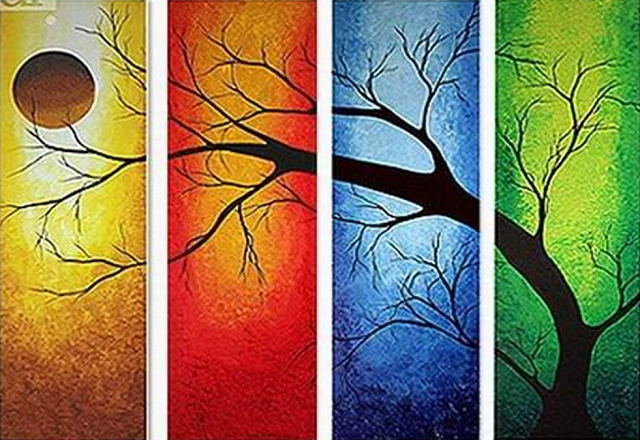 177-image-Four-Colored-Tree-Painting